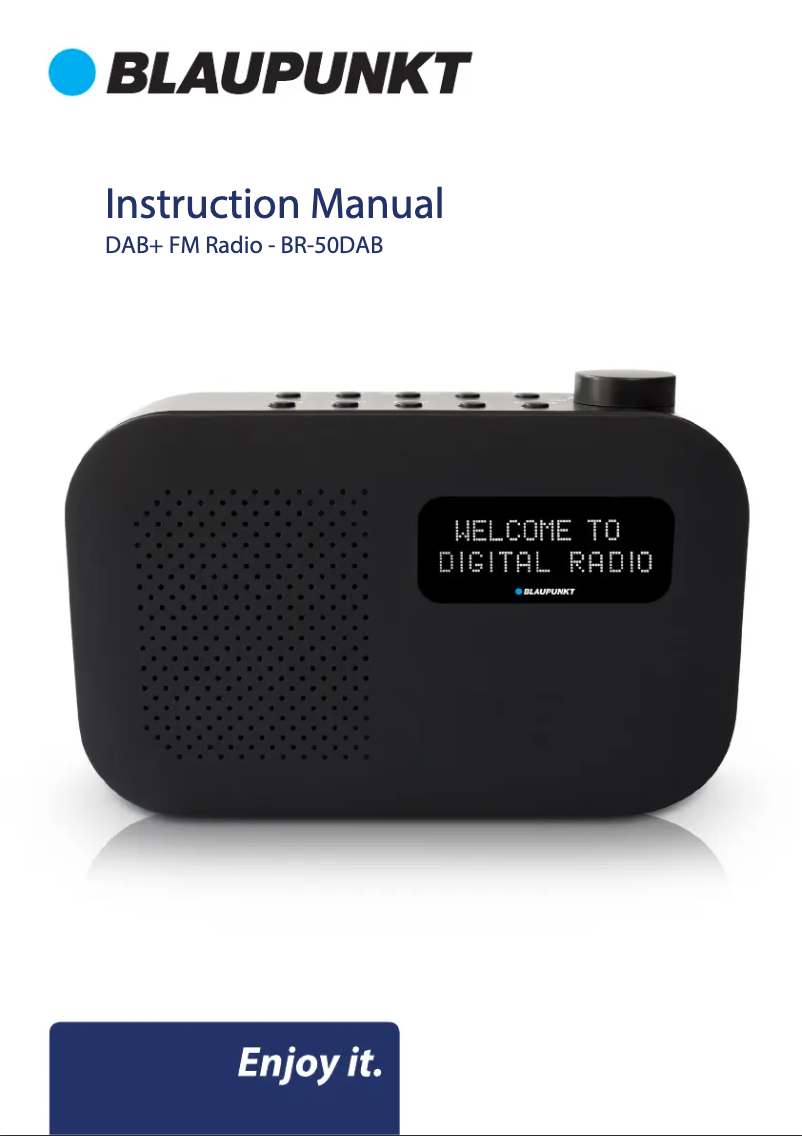 Page 1 de la notice Manuel utilisateur Blaupunkt BR-50DAB