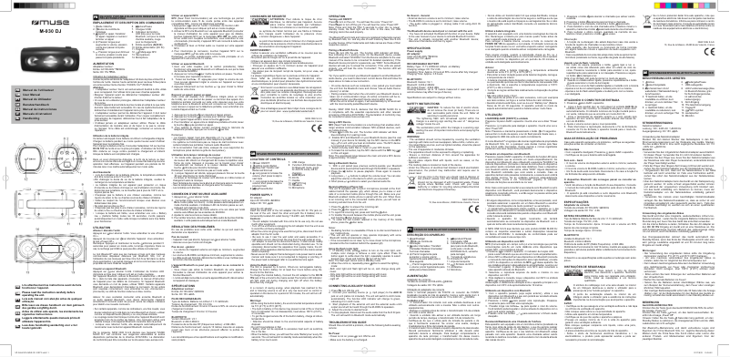 Page 1 de la notice Manuel utilisateur Muse M-930 DJ