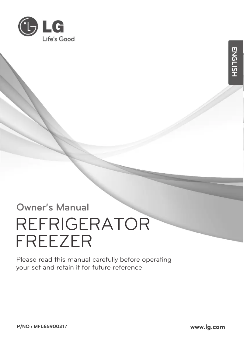 Page 1 de la notice Manuel utilisateur LG GR-V262SLCK