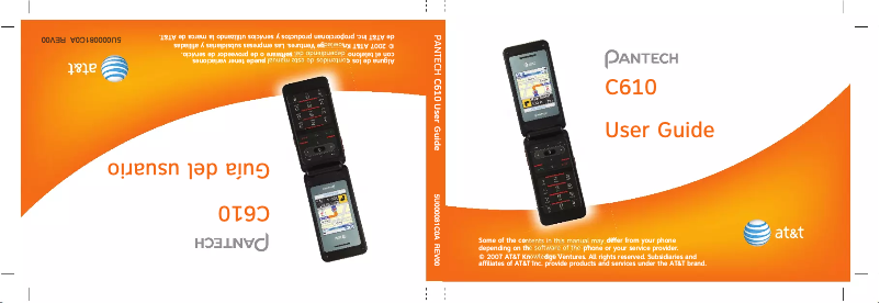 Page n°1 - Manuel utilisateur Pantech C610