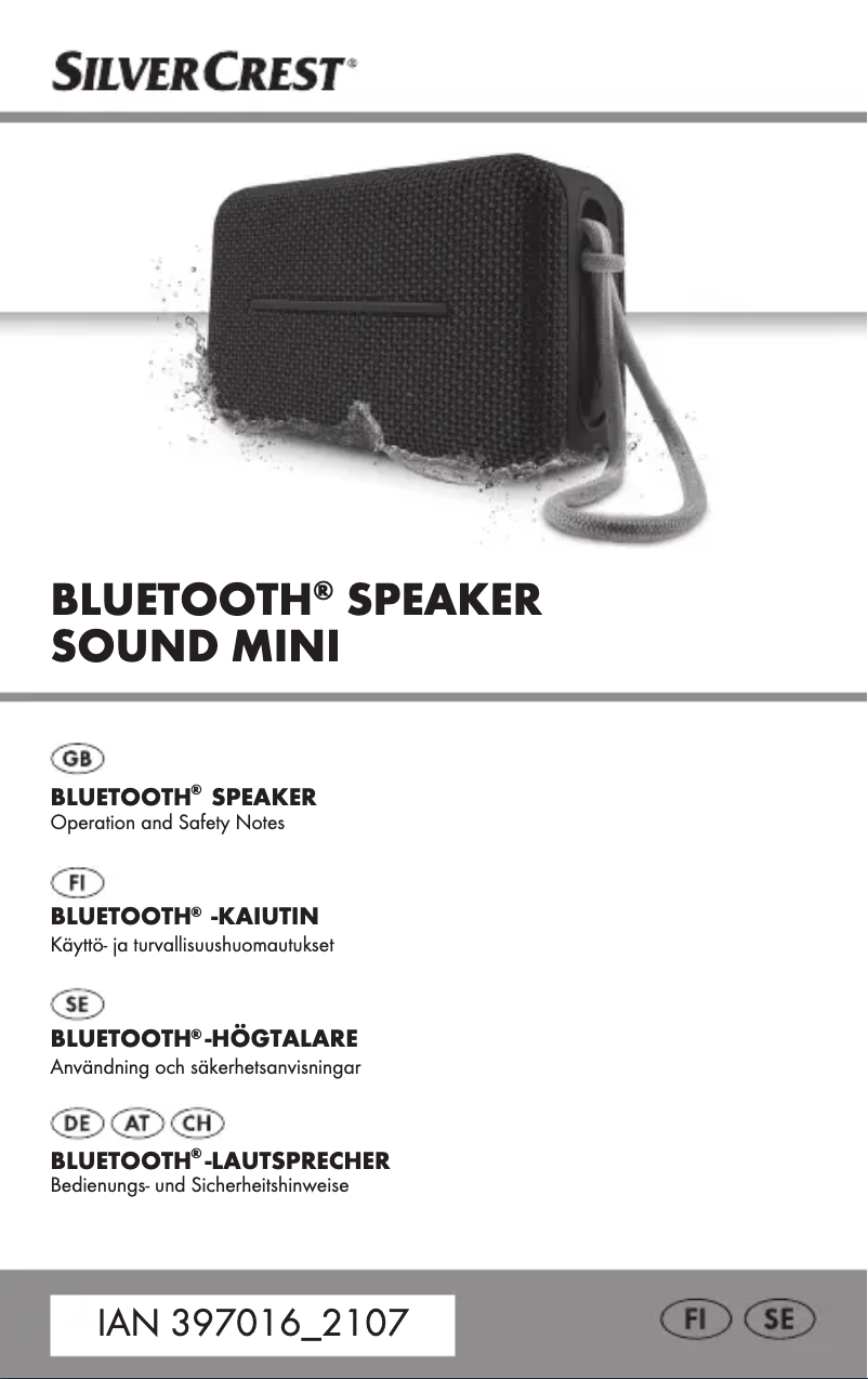 Page 1 de la notice Manuel utilisateur SilverCrest Sound Mini HG08533A