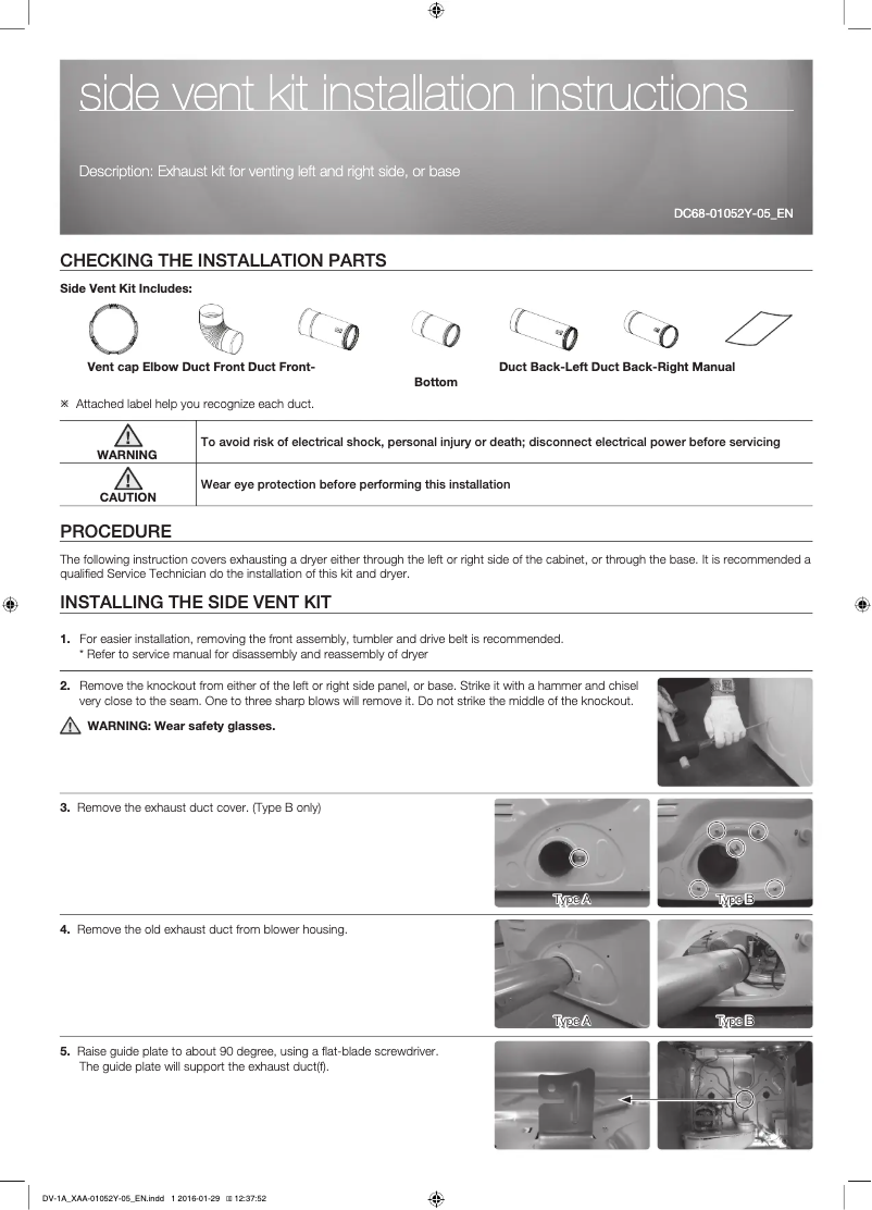 Image de la première page du manuel de l'appareil DV-2A