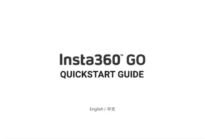 Page n°1 - Manuel utilisateur Insta360 GO 2