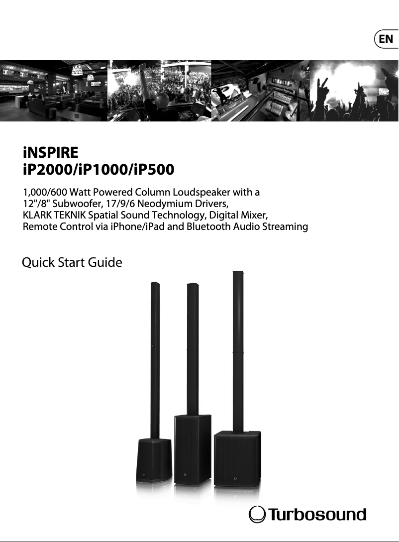 Page n°1 - Manuel utilisateur Turbosound iNSPIRE iP2000 V2