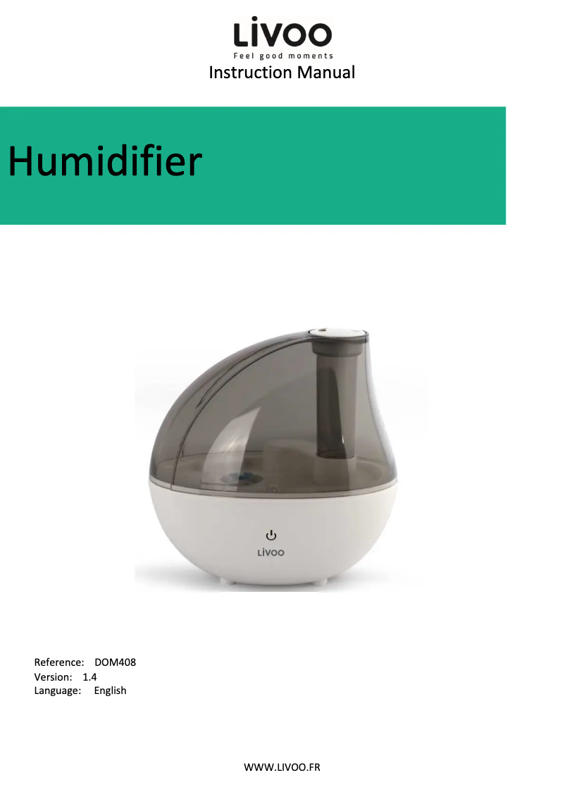 Página 1 del manual Manual de usuario Livoo DOM408