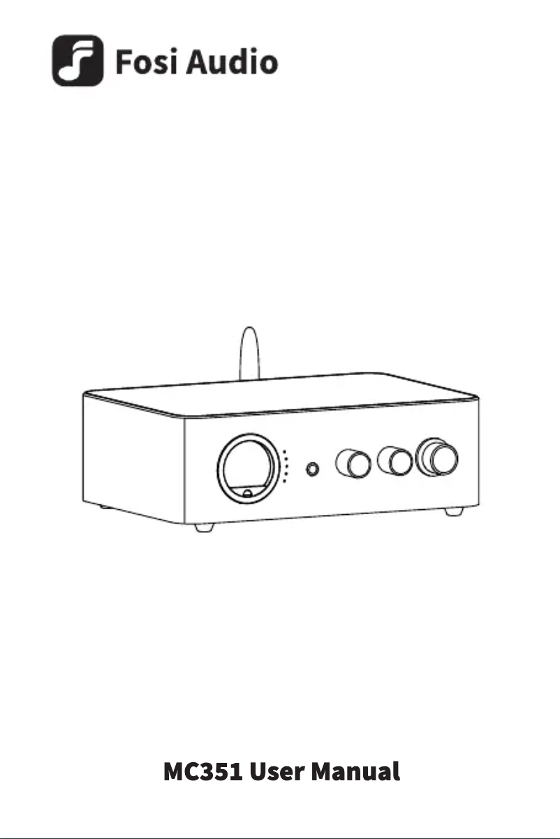 Página 1 del manual Manual de usuario Fosi Audio MC351