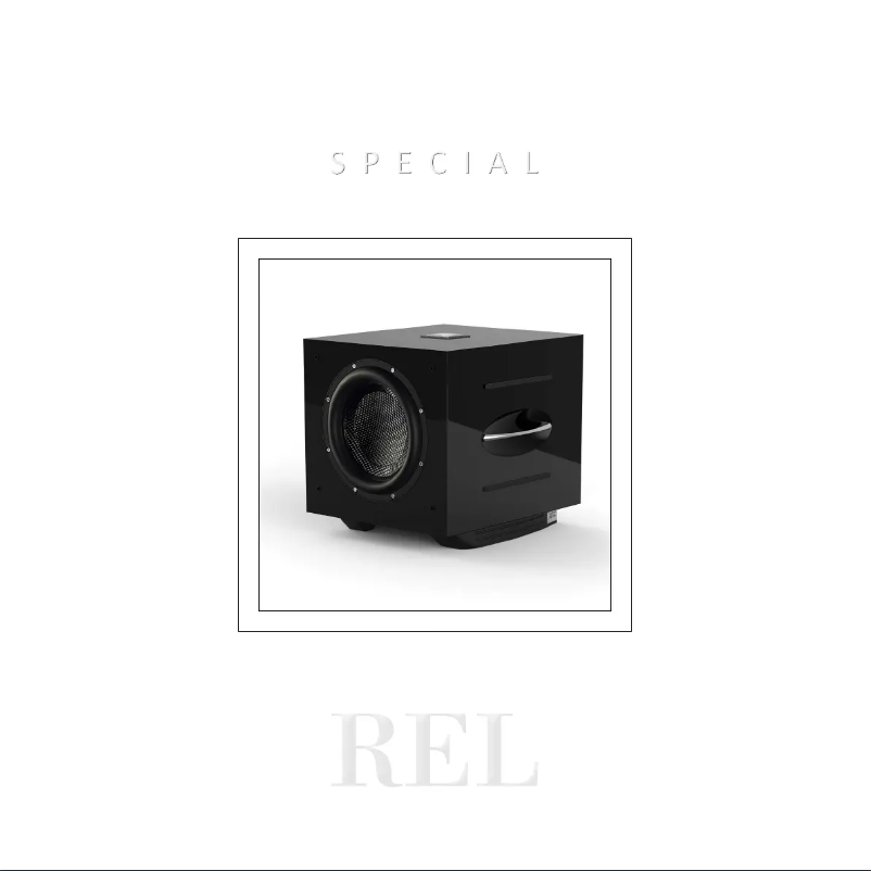 Página 1 del manual Manual de usuario REL Acoustics Carbon Special
