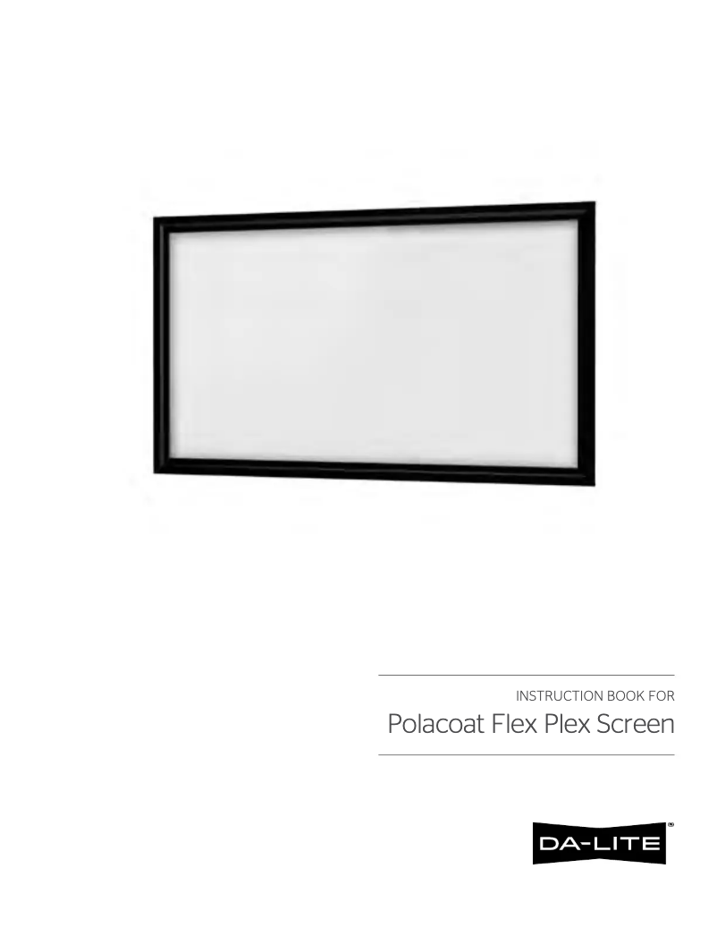 Page n°1 - Manuel utilisateur Da-Lite Flex Plex 29532