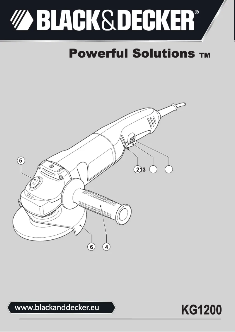Page 1 de la notice Manuel utilisateur Black & Decker KG1200
