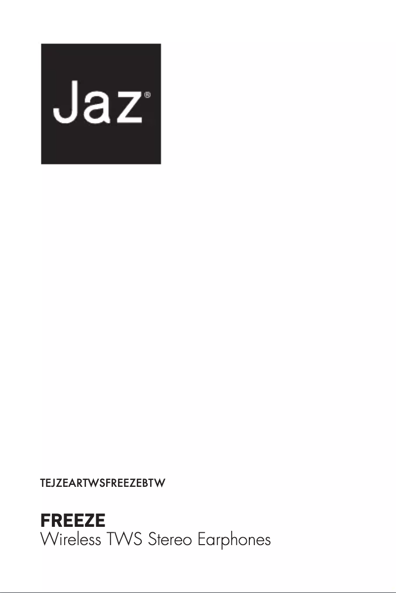 Page n°1 - Manuel utilisateur JAZ Audio Freeze