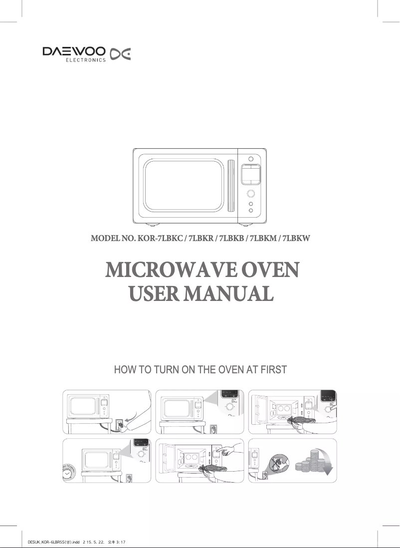 Página 1 del manual Manual de usuario Daewoo KOR-7LBKW