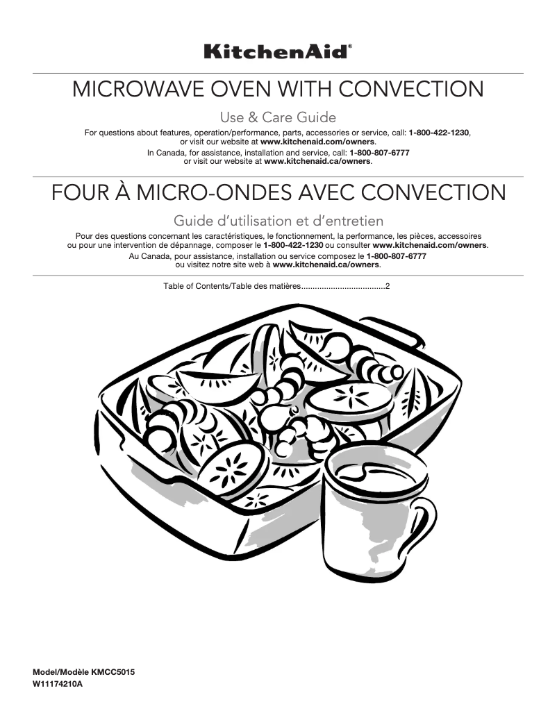 Página 1 del manual Manual de usuario KitchenAid KMCC5015GSS