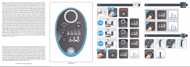 Page 1 de la notice Manuel utilisateur Rowenta Fresh Compact  VU6211