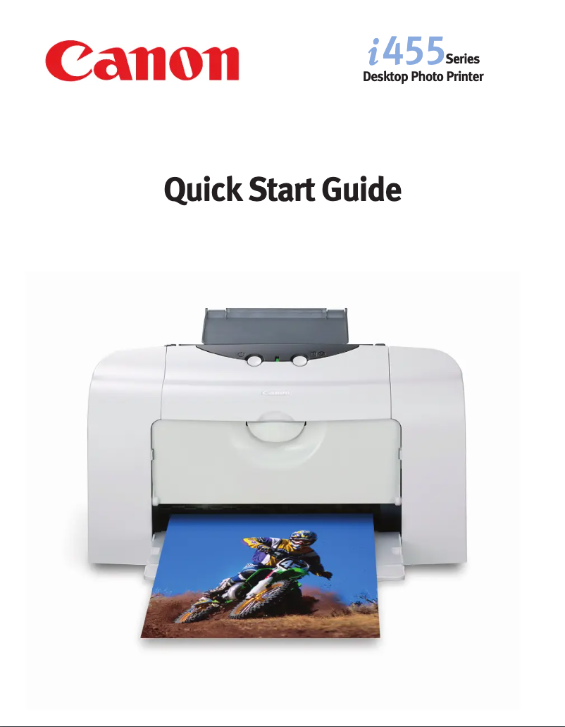 Page 1 de la notice Guide de démarrage rapide Canon Bubble Jet i455