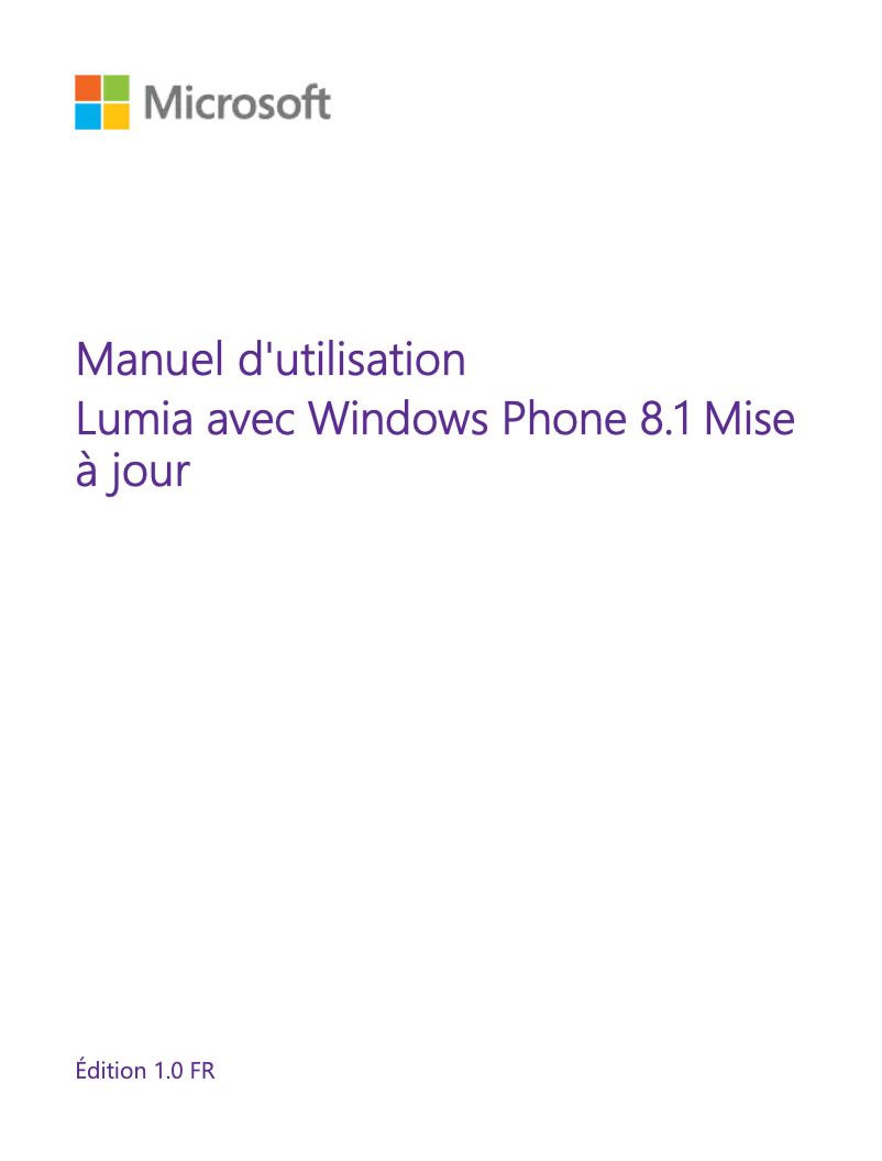 Page 1 de la notice Manuel utilisateur Nokia Lumia 730 Dual SIM