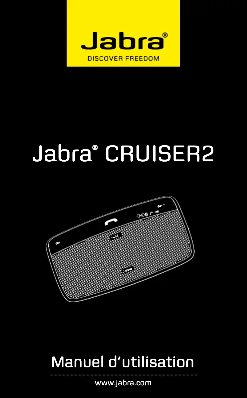Page 1 de la notice Manuel utilisateur Jabra Cruiser 2