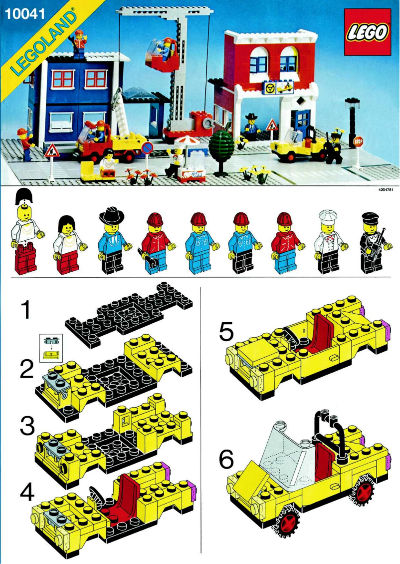 Page 1 de la notice Manuel utilisateur Lego City 10041