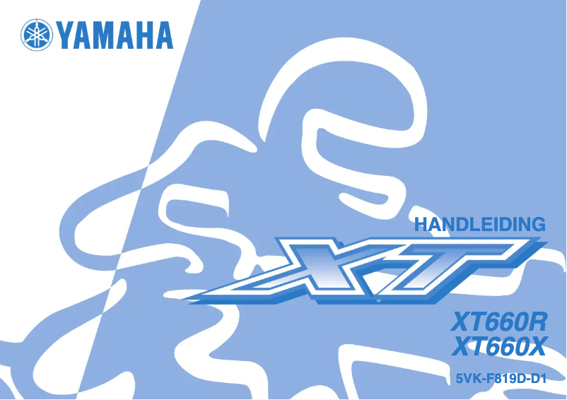 Page 1 de la notice Manuel utilisateur Yamaha XT660X