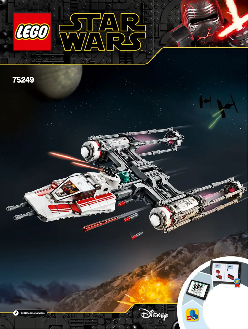 Page 1 de la notice Manuel utilisateur Lego Star Wars 75249