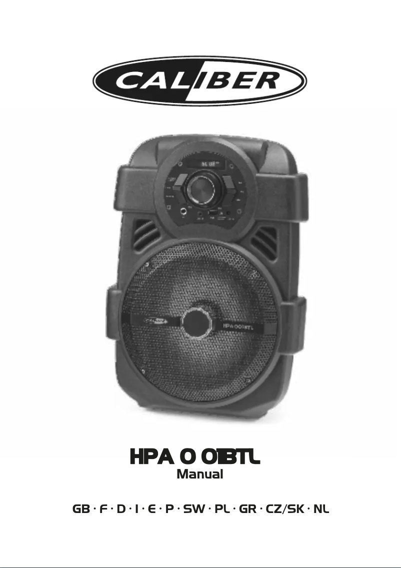 Image de la première page du manuel de l'appareil HPA001BTL