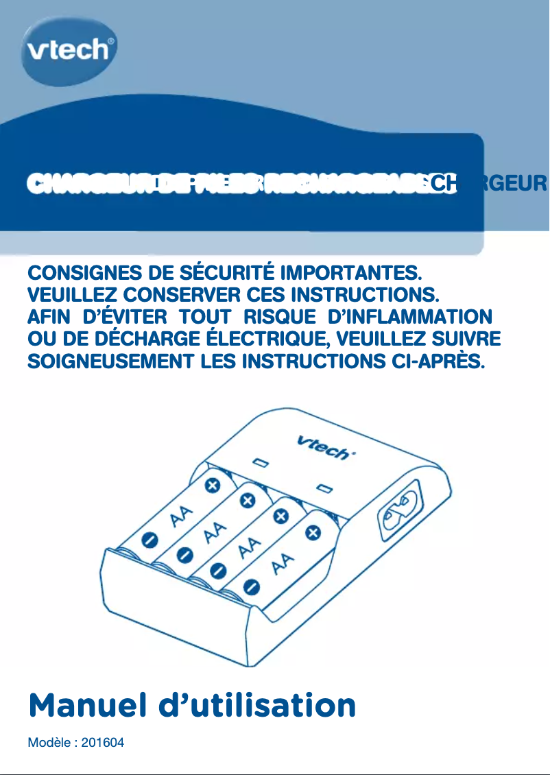 Page 1 of the manual User Manual Vtech 201604