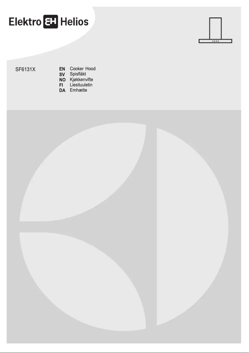 Page 1 de la notice Manuel utilisateur Elektro Helios SF6131X