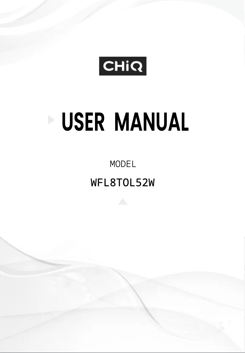 Image de la première page du manuel de l'appareil WFL8TOL52W