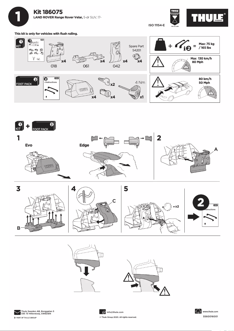 Image de la première page du manuel de l'appareil Kit 186075