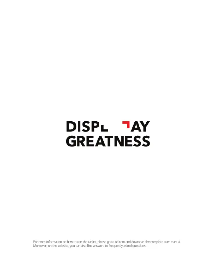 Página 1 del manual Manual de usuario TCL 10 Tab Max