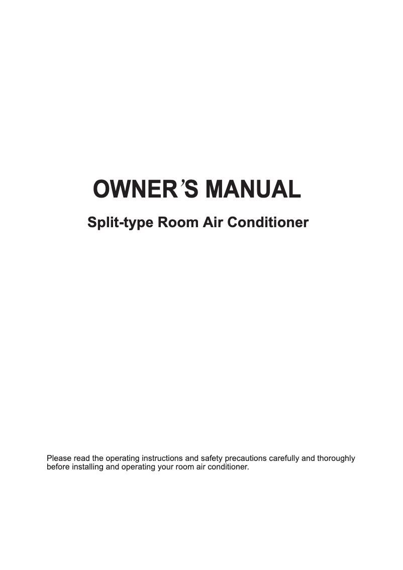 Imagen de la primera página del manual del dispositivo Corona MSC 18HRN1