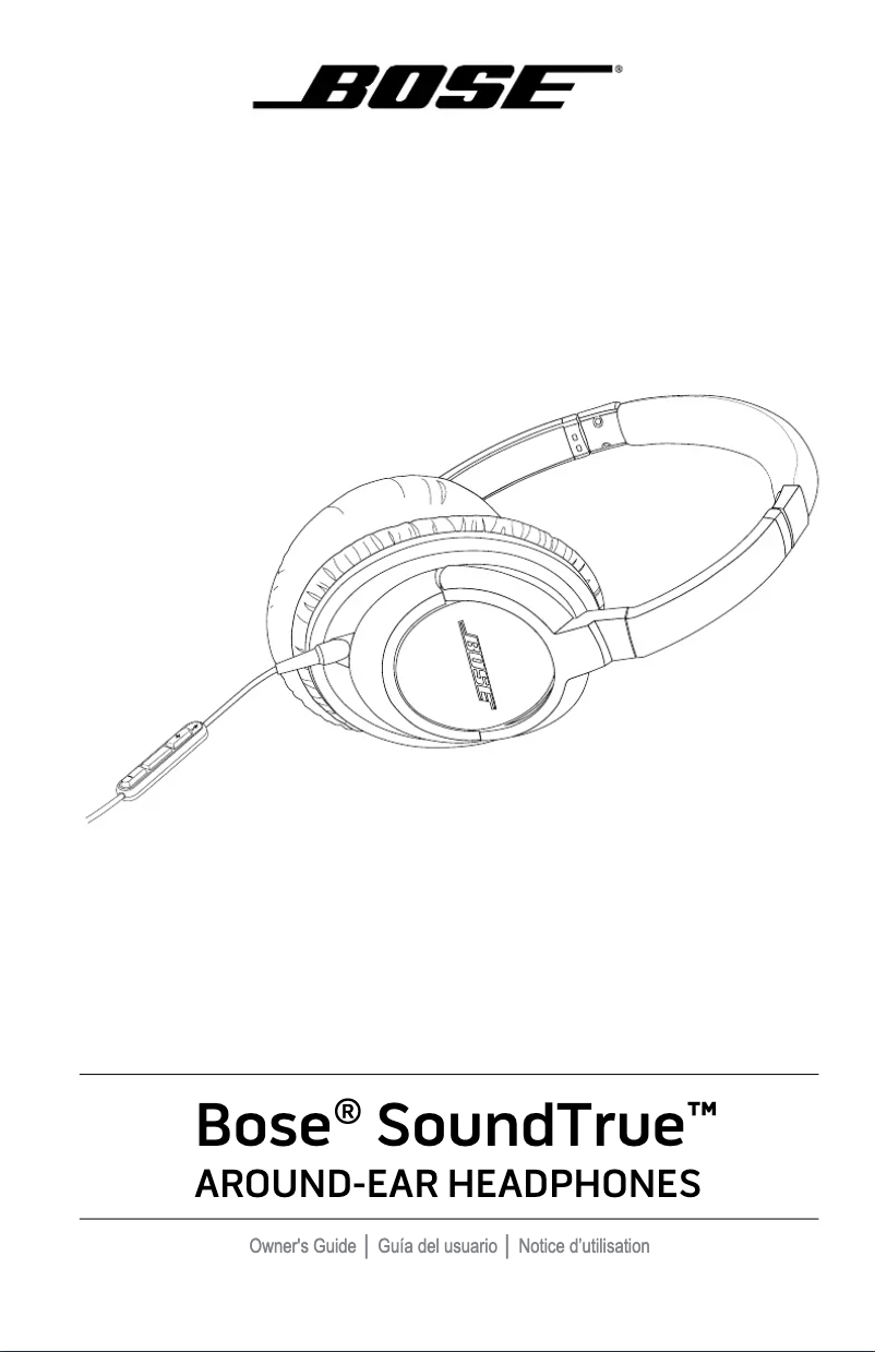 Image de la première page du manuel de l'appareil SoundTrue around-ear headphones