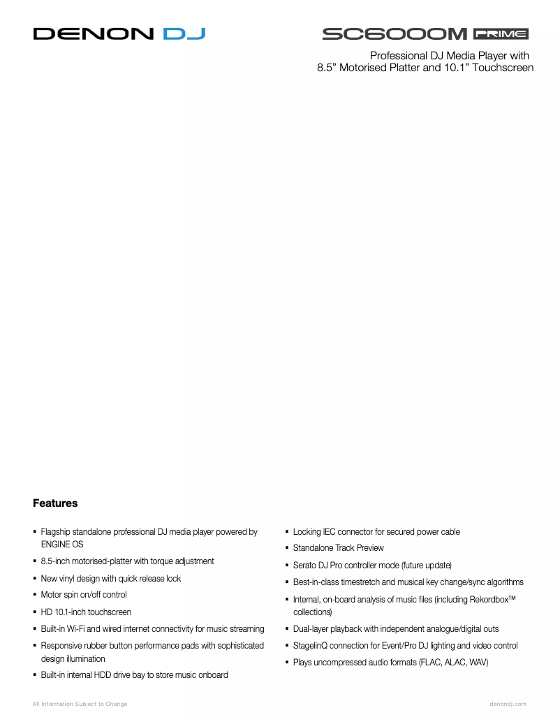 Image de la première page du manuel de l'appareil SC6000M Prime