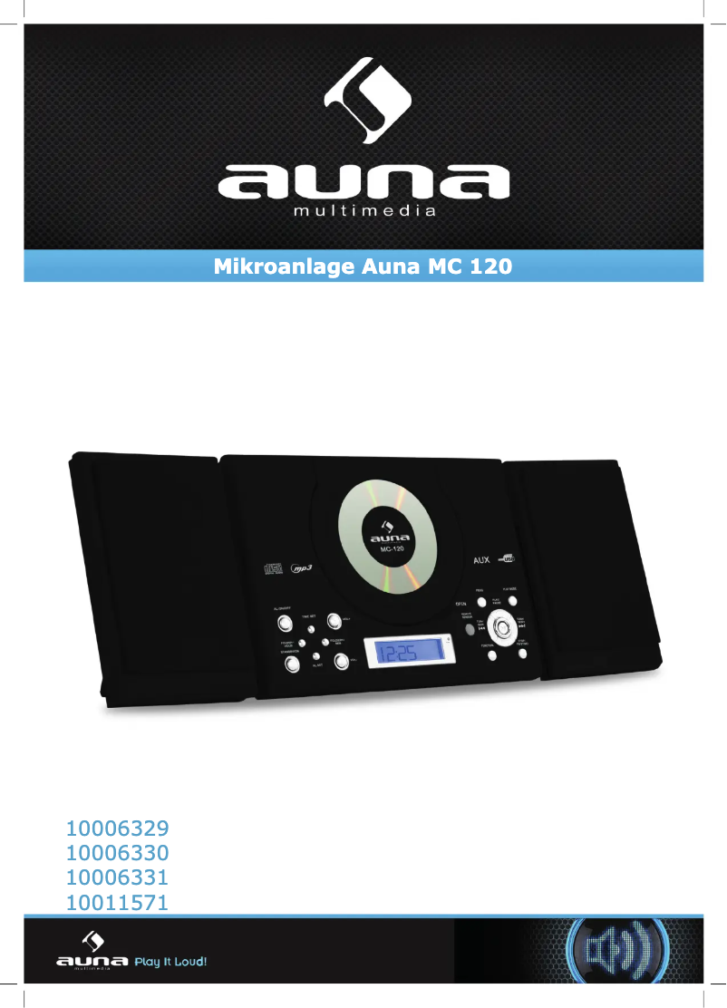 Page 1 de la notice Manuel utilisateur Auna MC 120