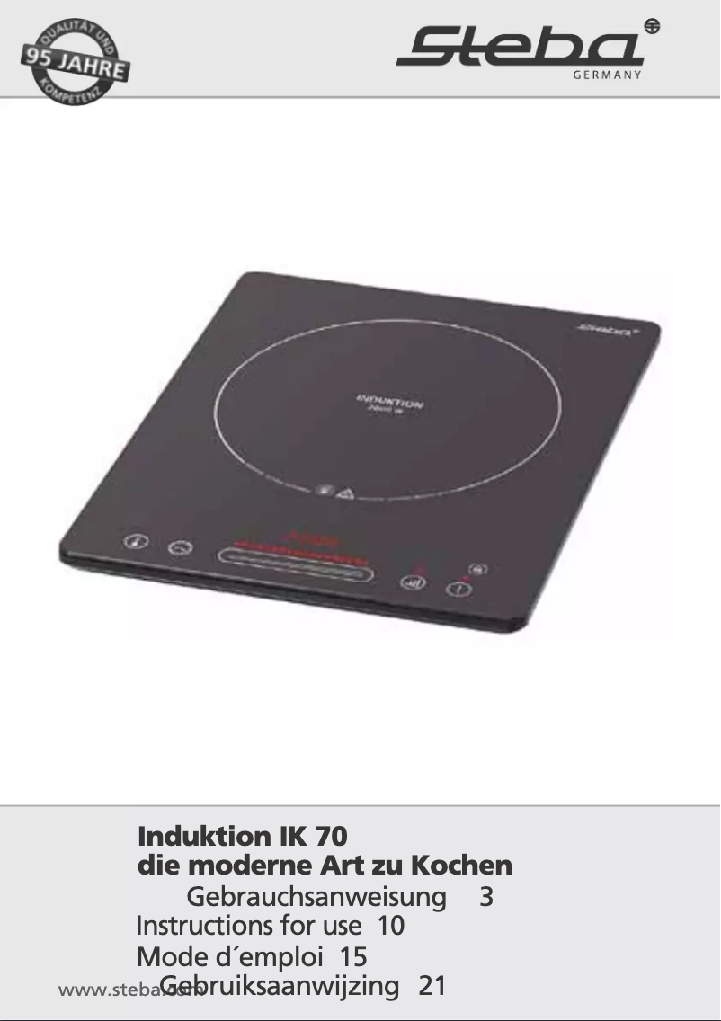 Image de la première page du manuel de l'appareil IK 70