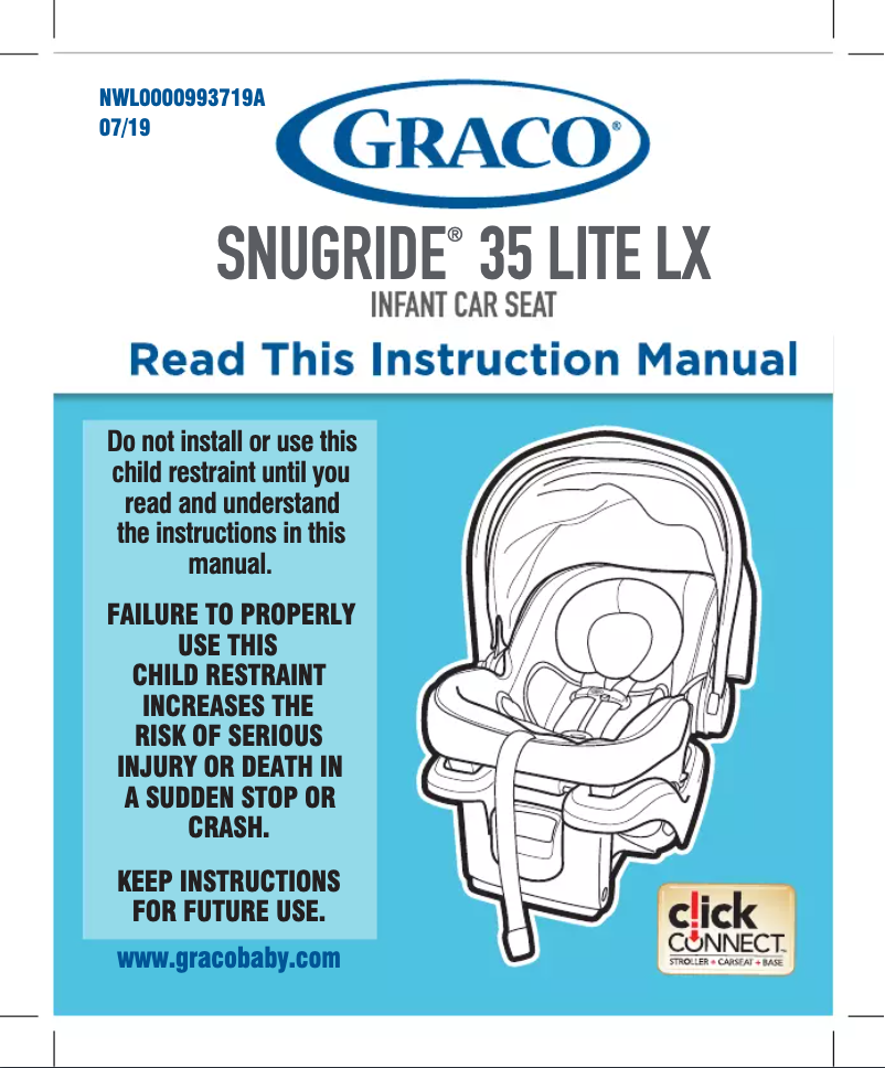 Page 1 de la notice Manuel utilisateur Graco SnugRide 35 Lite LX