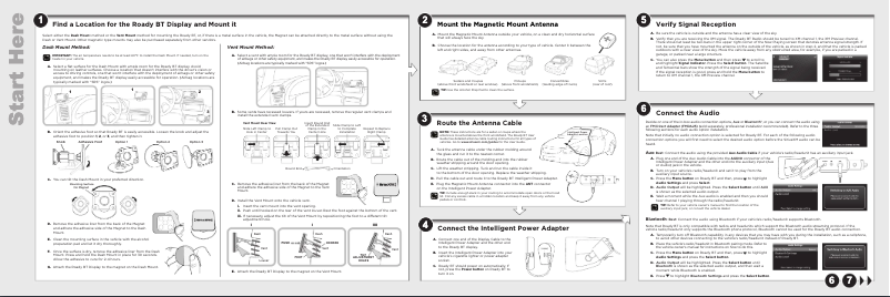 Page 1 de la notice Guide de démarrage rapide SiriusXM SXVRBT1