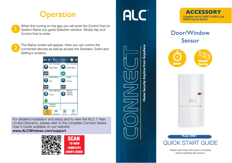 Page n°1 - Manuel utilisateur ALC AHSS11