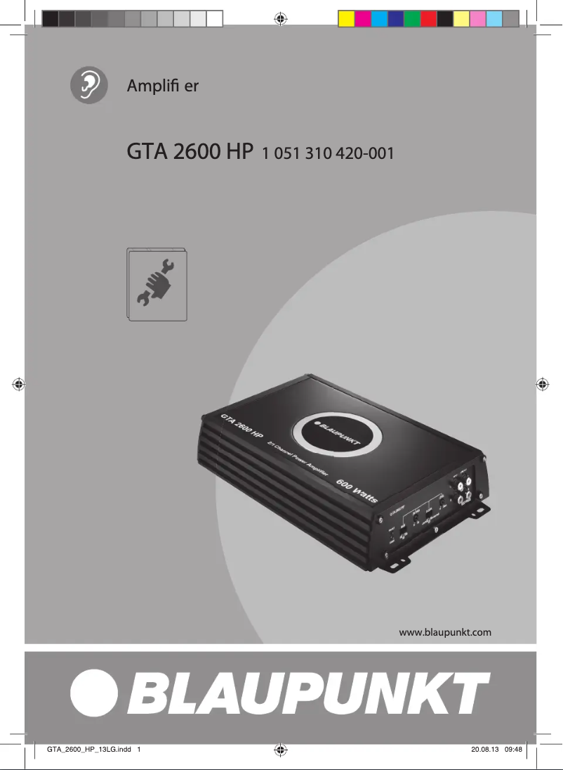 Imagen de la primera página del manual del dispositivo GTA 2600 HP