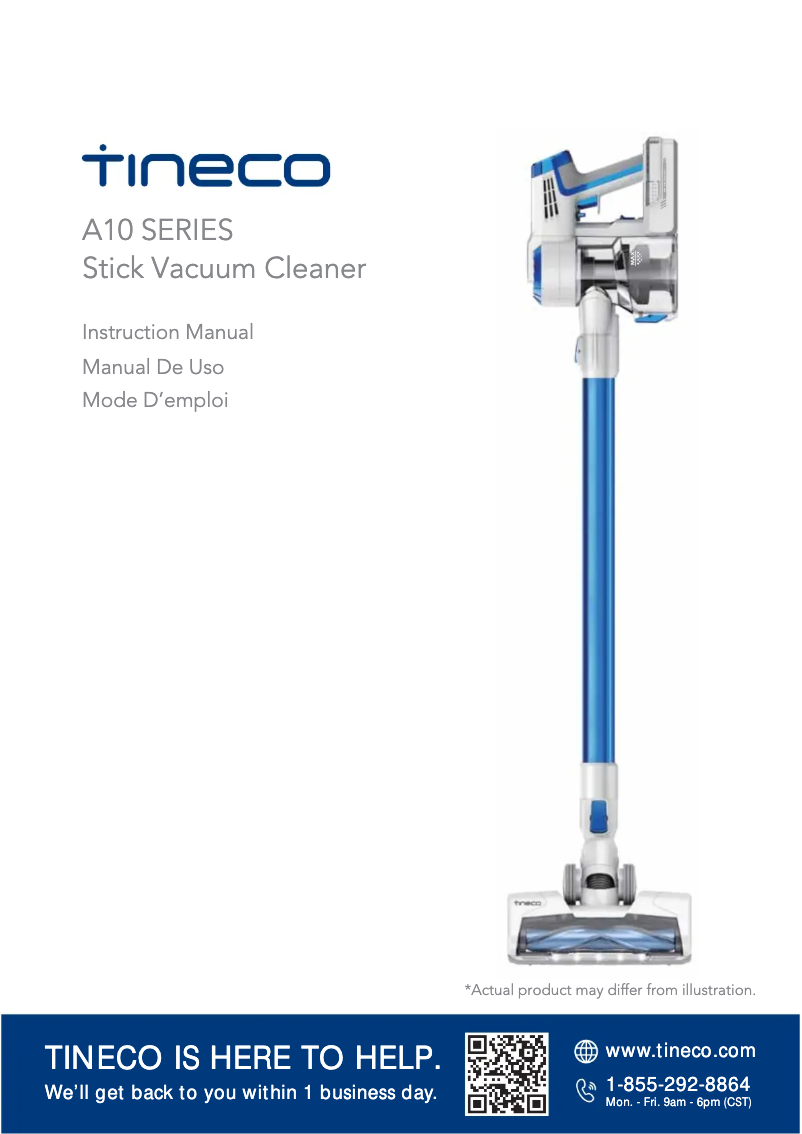 Image de la première page du manuel de l'appareil A10