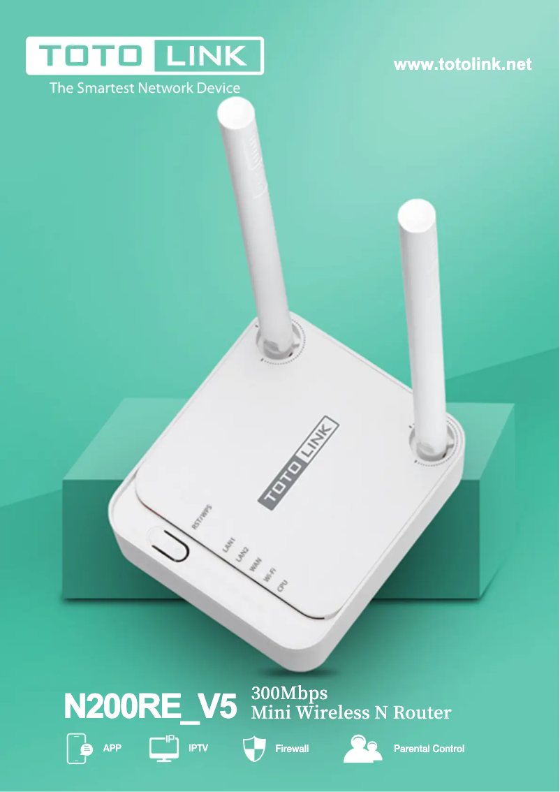Page 1 de la notice Manuel utilisateur Totolink N200RE V5