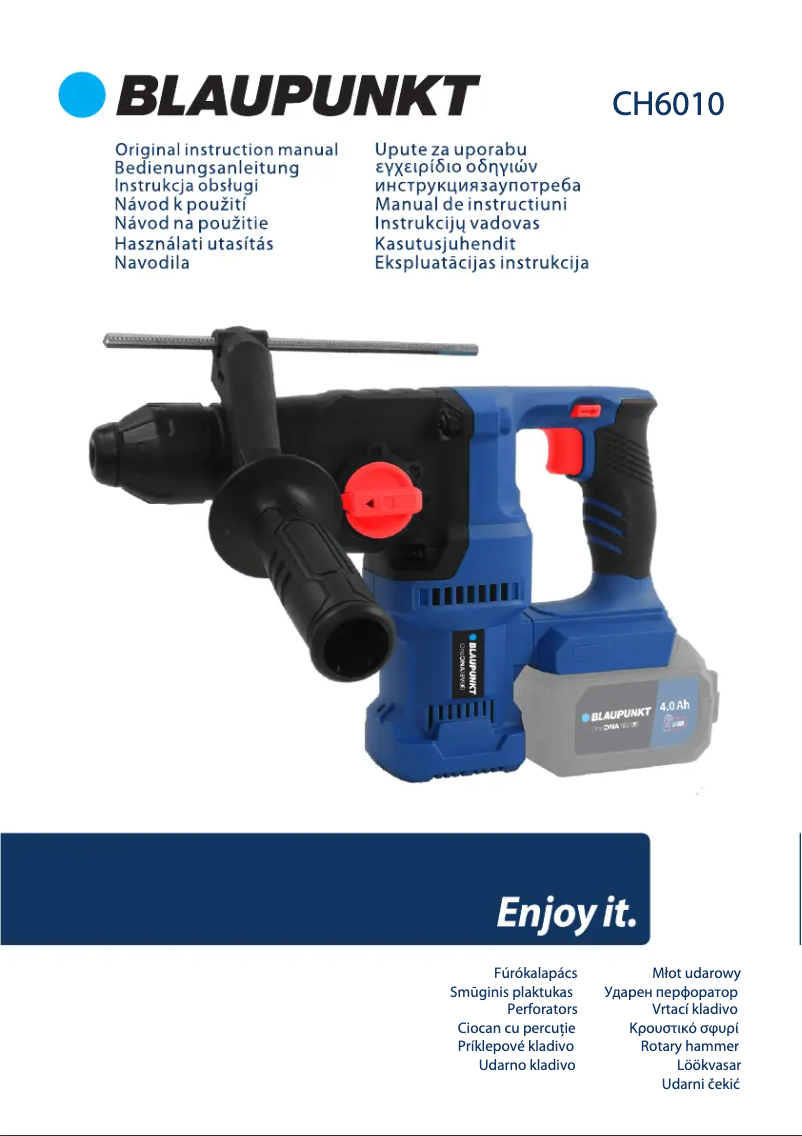 Page 1 de la notice Manuel utilisateur Blaupunkt CH6010