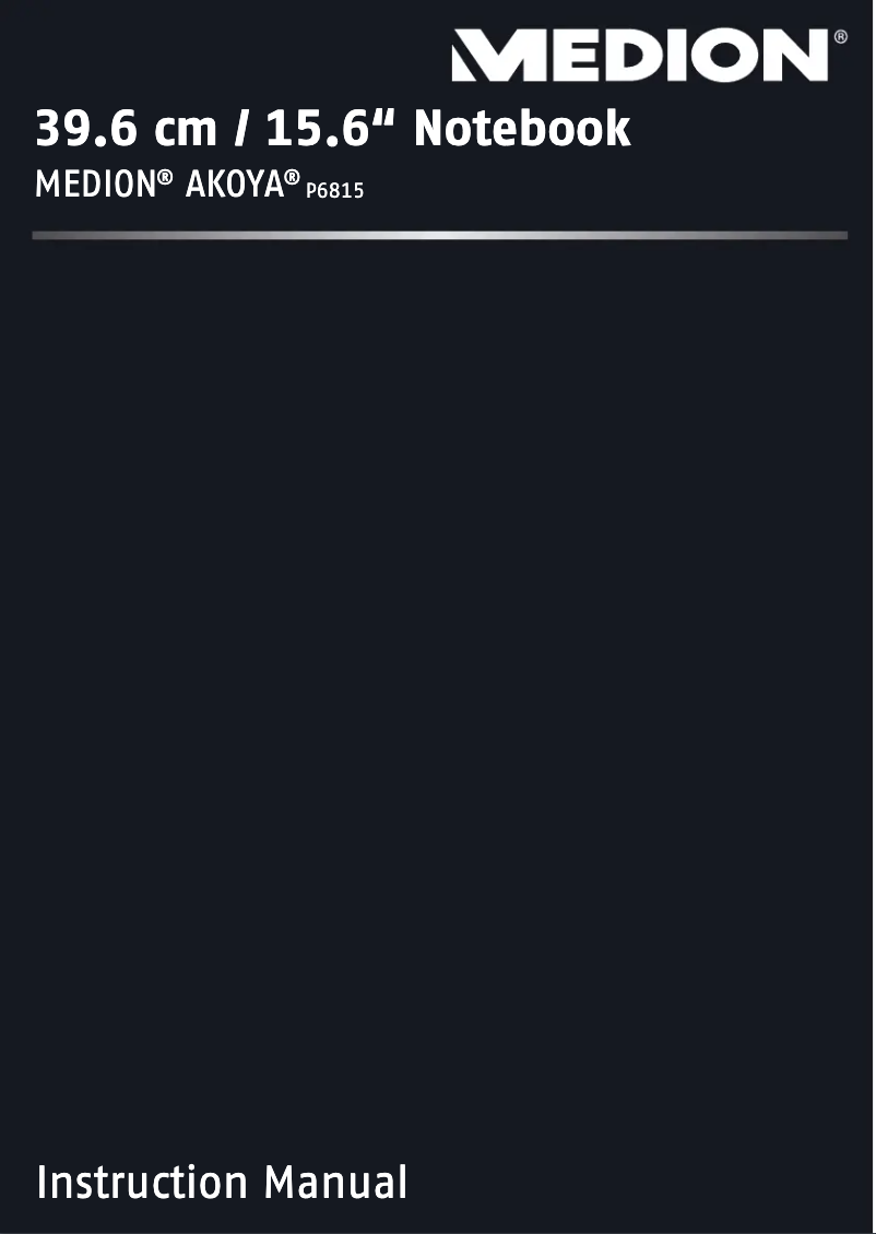 Page 1 de la notice Manuel utilisateur Medion Akoya P6815