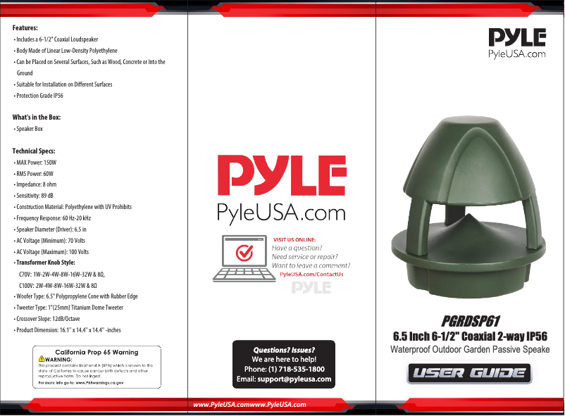 Image de la première page du manuel de l'appareil PGRDSP61