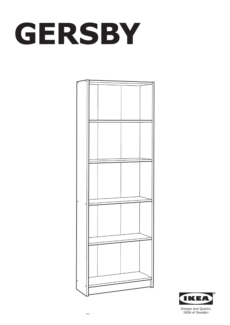 Image de la première page du manuel de l'appareil GERSBY