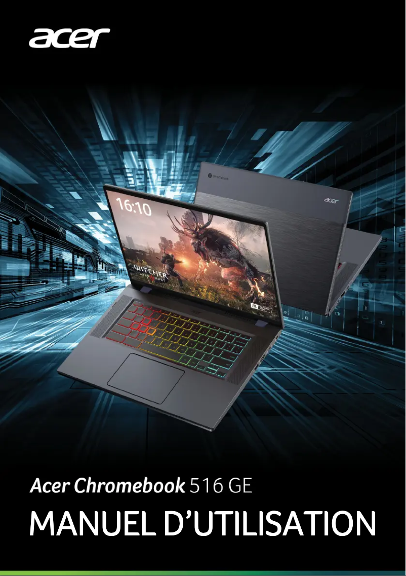 Página 1 del manual Manual de usuario Acer Chromebook Gamer 516 GE