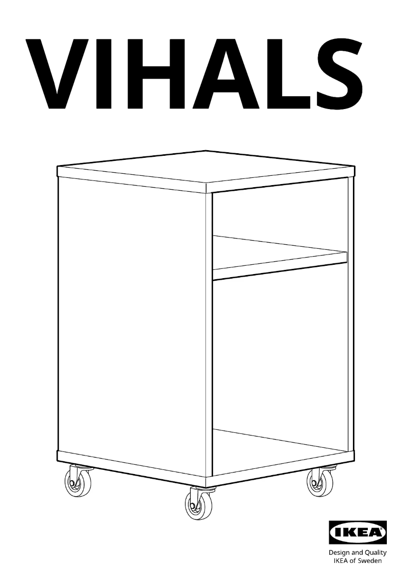 Page 1 de la notice Manuel utilisateur Ikea VIHALS 604.887.38