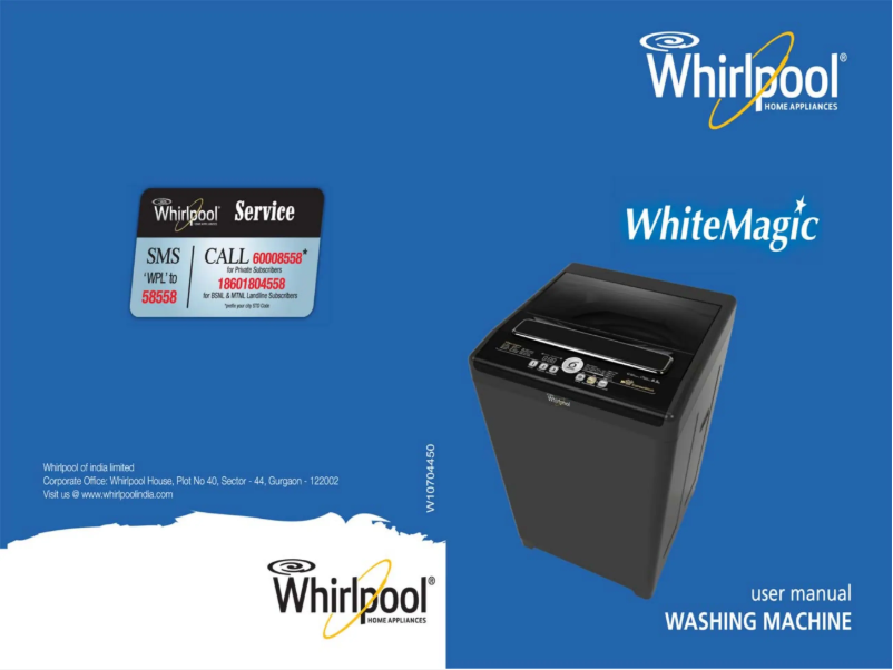 Page n°1 - Manuel utilisateur Whirlpool WhiteMagic Royale 6.5