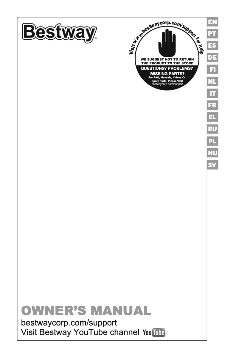 Image de la première page du manuel de l'appareil H2OGO! 53394