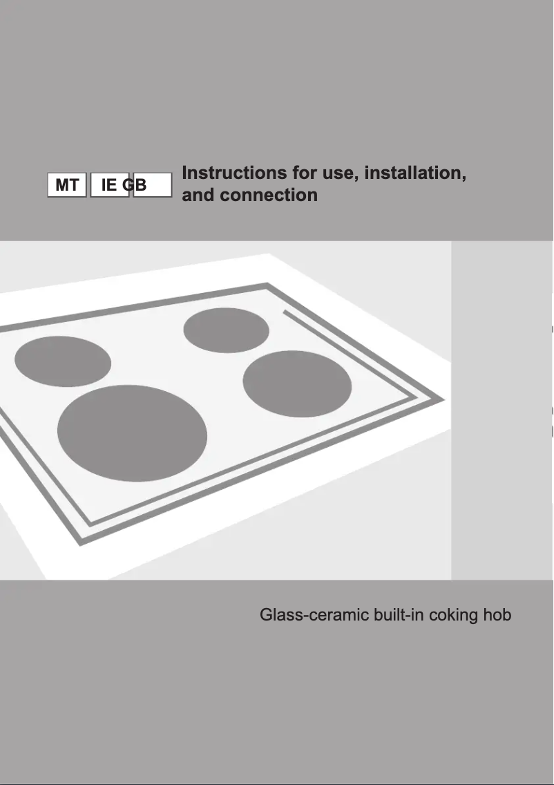 Page n°1 - Guide d'installation Gorenje IT65ORA