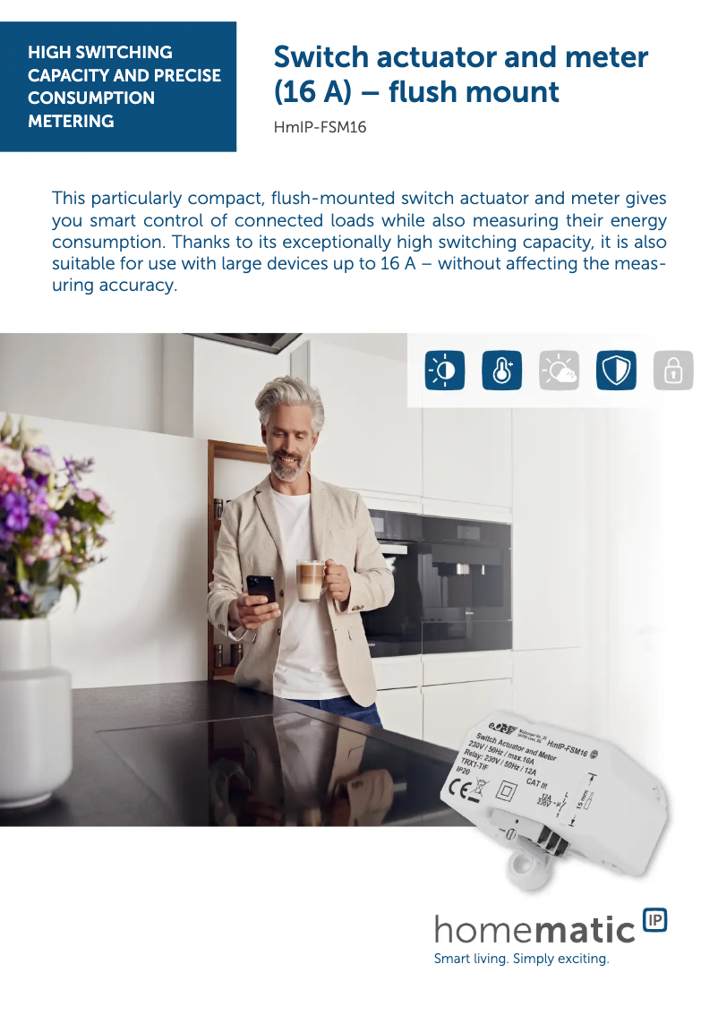 Page n°1 - Fiche technique Homematic IP HMIP-FSM16